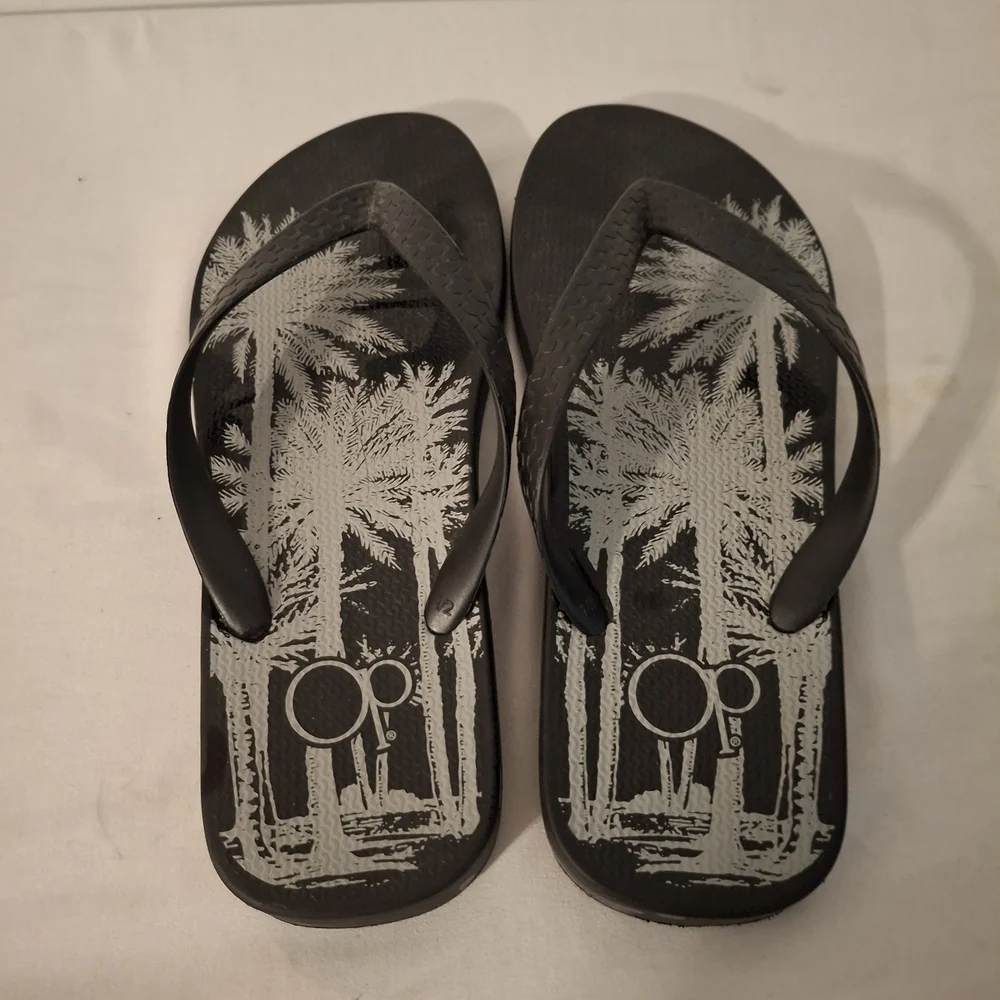 OP Black and Gray Flip-Flops